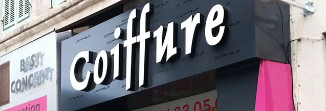 Enseigne lumineuse - lettres