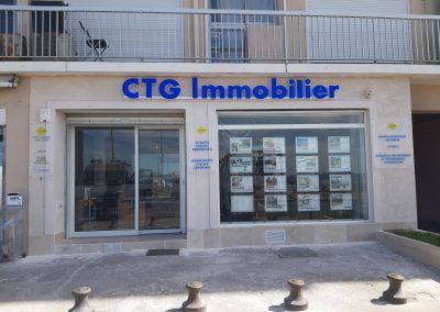 CTG Immobilier – Enseigne lumineuse